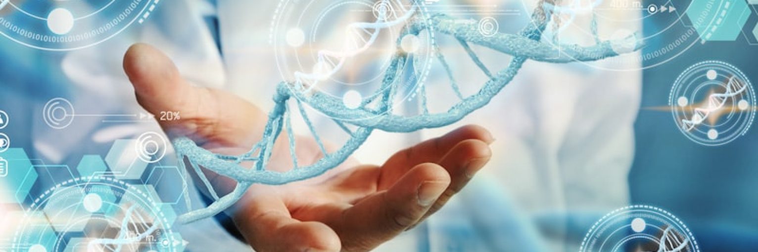 DNA structure interface. medical technology